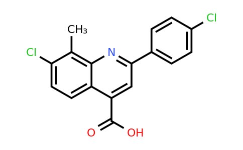 CAS 500356-69-4 | 7-Chloro-2-(4-chlorophenyl)-8-methylquinoline-4-carboxylic acid