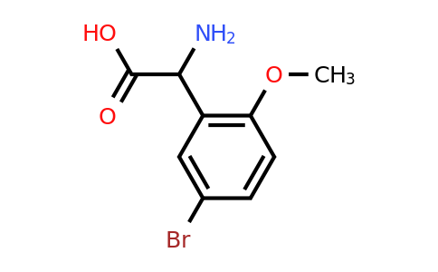 CAS 500696-01-5 | 2-amino-2-(5-bromo-2-methoxyphenyl)acetic acid