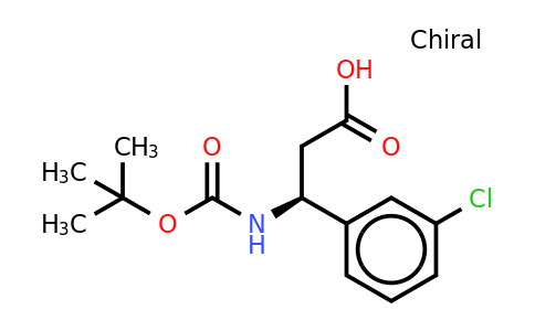 CAS 500770-74-1 | Boc-(S)-3-amino-3-(3-chloro-phenyl)-propionic acid