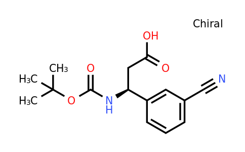 CAS 500770-81-0 | (S)-3-((tert-Butoxycarbonyl)amino)-3-(3-cyanophenyl)propanoic acid