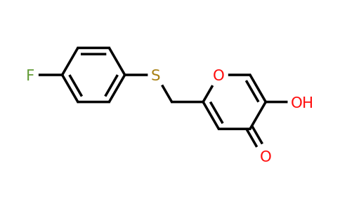CAS 500861-19-8 | 2-(((4-fluorophenyl)thio)methyl)-5-hydroxy-4H-pyran-4-one