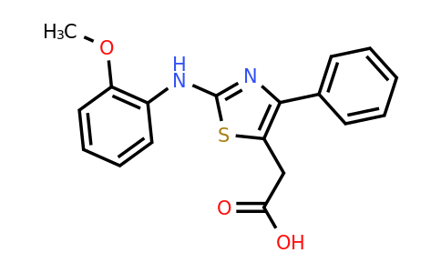 CAS 501914-49-4 | 2-{2-[(2-methoxyphenyl)amino]-4-phenyl-1,3-thiazol-5-yl}acetic acid