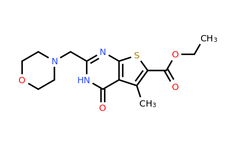 CAS 501934-76-5 | ethyl 5-methyl-2-[(morpholin-4-yl)methyl]-4-oxo-3H,4H-thieno[2,3-d]pyrimidine-6-carboxylate