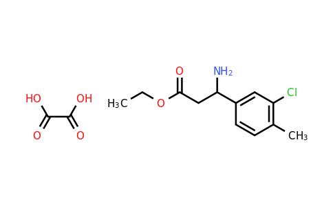 CAS 502842-35-5 | Ethyl 3-amino-3-(3-chloro-4-methylphenyl)propanoate oxalate