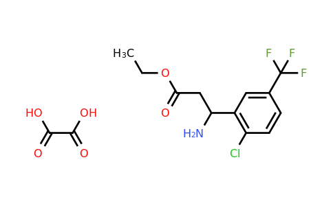 CAS 502842-44-6 | Ethyl 3-amino-3-(2-chloro-5-(trifluoromethyl)phenyl)propanoate oxalate