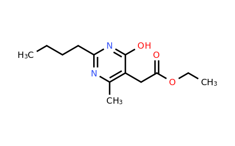CAS 503155-65-5 | Ethyl 2-(2-butyl-4-hydroxy-6-methylpyrimidin-5-yl)acetate