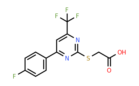 CAS 505049-36-5 | 2-((4-(4-Fluorophenyl)-6-(trifluoromethyl)pyrimidin-2-yl)thio)acetic acid