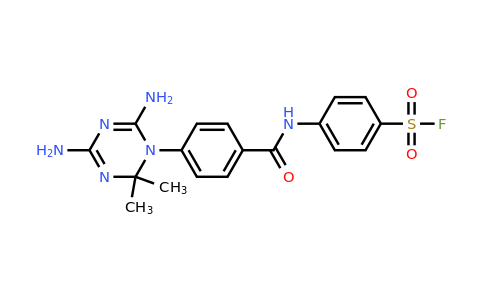 CAS 50566-91-1 | 4-(4-(4,6-Diamino-2,2-dimethyl-1,3,5-triazin-1(2H)-yl)benzamido)benzene-1-sulfonyl fluoride