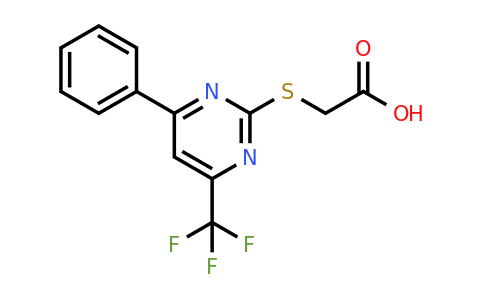 CAS 506418-83-3 | 2-((4-Phenyl-6-(trifluoromethyl)pyrimidin-2-yl)thio)acetic acid