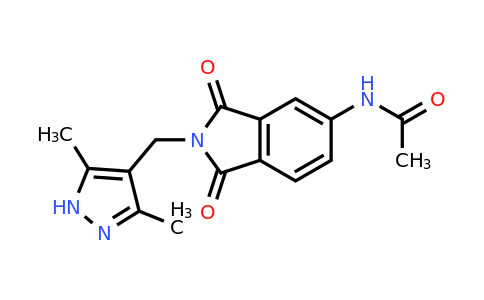 CAS 50698-85-6 | N-(2-((3,5-Dimethyl-1H-pyrazol-4-yl)methyl)-1,3-dioxoisoindolin-5-yl)acetamide
