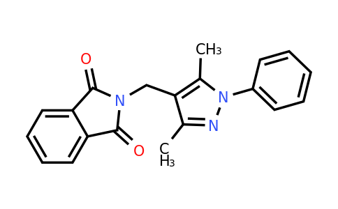 2-((3,5-dimethyl-1-phenyl-1H-pyrazol-4-yl)methyl)isoindoline-1,3-dione