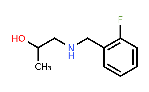 CAS 510740-00-8 | 1-((2-Fluorobenzyl)amino)propan-2-ol