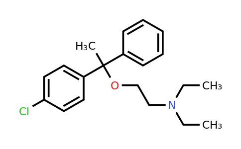 CAS 511-46-6 | 2-(1-(4-Chlorophenyl)-1-phenylethoxy)-N,N-diethylethanamine