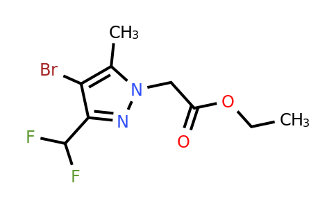 CAS 512809-71-1 | Ethyl 2-(4-bromo-3-(difluoromethyl)-5-methyl-1H-pyrazol-1-yl)acetate