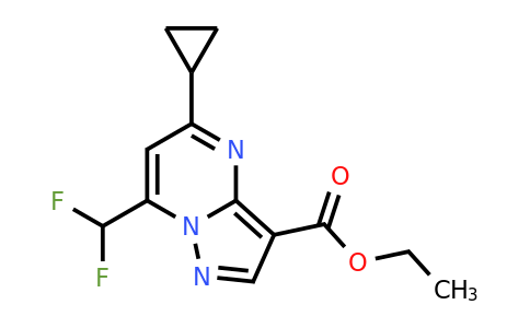 CAS 512825-94-4 | Ethyl 5-cyclopropyl-7-(difluoromethyl)pyrazolo[1,5-a]pyrimidine-3-carboxylate