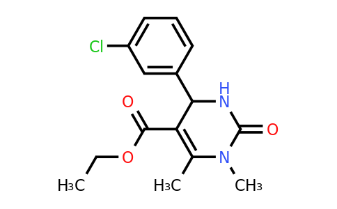 CAS 512840-35-6 | Ethyl 4-(3-chlorophenyl)-1,6-dimethyl-2-oxo-1,2,3,4-tetrahydropyrimidine-5-carboxylate
