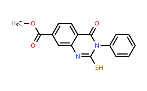 CAS 514857-29-5 | methyl 4-oxo-3-phenyl-2-sulfanyl-3,4-dihydroquinazoline-7-carboxylate