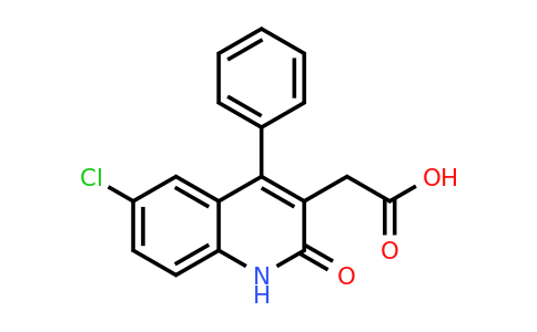 CAS 51505-10-3 | 2-(6-Chloro-2-oxo-4-phenyl-1,2-dihydroquinolin-3-yl)acetic acid
