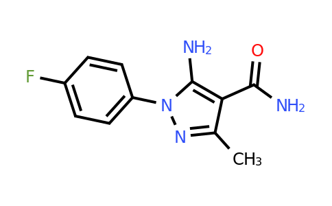 5-Amino-1-(4-fluorophenyl)-3-methyl-1H-pyrazole-4-carboxamide
