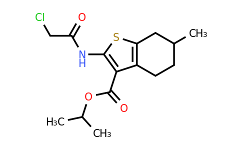 CAS 519016-74-1 | propan-2-yl 2-(2-chloroacetamido)-6-methyl-4,5,6,7-tetrahydro-1-benzothiophene-3-carboxylate