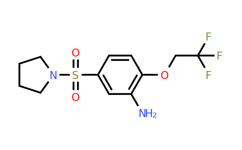 CAS 519150-43-7 | 5-(pyrrolidine-1-sulfonyl)-2-(2,2,2-trifluoroethoxy)aniline