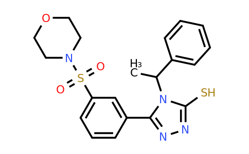 CAS 519150-57-3 | 5-[3-(morpholine-4-sulfonyl)phenyl]-4-(1-phenylethyl)-4H-1,2,4-triazole-3-thiol