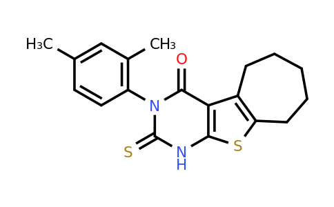 CAS 519150-63-1 | 4-(2,4-dimethylphenyl)-5-sulfanylidene-8-thia-4,6-diazatricyclo[7.5.0.0²,⁷]tetradeca-1(9),2(7)-dien-3-one