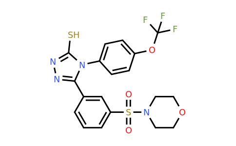 CAS 519151-94-1 | 5-[3-(morpholine-4-sulfonyl)phenyl]-4-[4-(trifluoromethoxy)phenyl]-4H-1,2,4-triazole-3-thiol