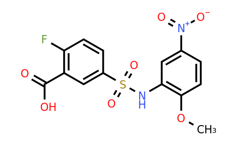 CAS 519152-11-5 | 2-fluoro-5-[(2-methoxy-5-nitrophenyl)sulfamoyl]benzoic acid