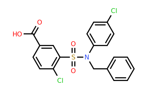CAS 519152-22-8 | 3-[benzyl(4-chlorophenyl)sulfamoyl]-4-chlorobenzoic acid