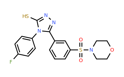 CAS 519152-61-5 | 4-(4-fluorophenyl)-5-[3-(morpholine-4-sulfonyl)phenyl]-4H-1,2,4-triazole-3-thiol