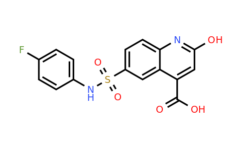 CAS 519152-68-2 | 6-(N-(4-Fluorophenyl)sulfamoyl)-2-hydroxyquinoline-4-carboxylic acid