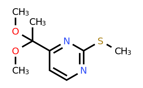 CAS 521092-35-3 | 4-(1,1-Dimethoxyethyl)-2-(methylthio)pyrimidine