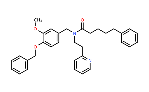 CAS 521310-51-0 | N-(4-(Benzyloxy)-3-methoxybenzyl)-5-phenyl-N-(2-(pyridin-2-yl)ethyl)pentanamide