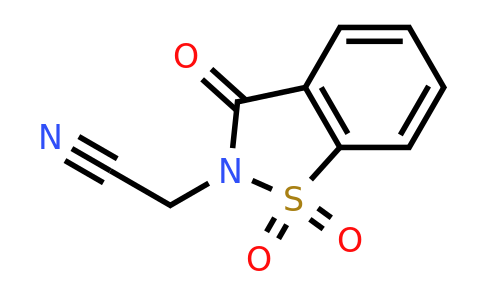 2-(1,1,3-trioxo-2,3-dihydro-1lambda6,2-benzothiazol-2-yl)acetonitrile