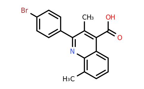 CAS 522594-92-9 | 2-(4-Bromophenyl)-3,8-dimethylquinoline-4-carboxylic acid