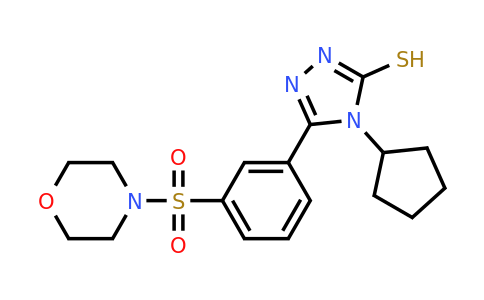 CAS 522606-45-7 | 4-cyclopentyl-5-[3-(morpholine-4-sulfonyl)phenyl]-4H-1,2,4-triazole-3-thiol