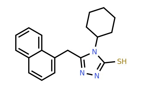 CAS 522606-88-8 | 4-cyclohexyl-5-[(naphthalen-1-yl)methyl]-4H-1,2,4-triazole-3-thiol