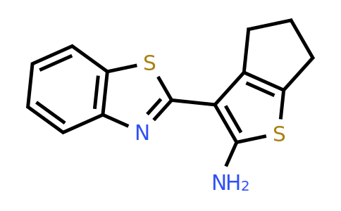 CAS 522624-21-1 | 3-(1,3-Benzothiazol-2-yl)-4H,5H,6H-cyclopenta[b]thiophen-2-amine