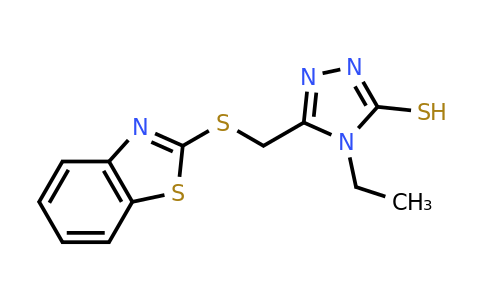 CAS 522624-32-4 | 5-[(1,3-benzothiazol-2-ylsulfanyl)methyl]-4-ethyl-4H-1,2,4-triazole-3-thiol