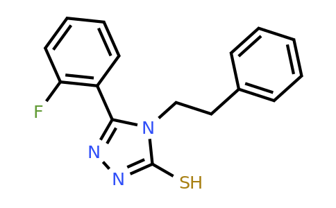 CAS 522624-38-0 | 5-(2-fluorophenyl)-4-(2-phenylethyl)-4H-1,2,4-triazole-3-thiol