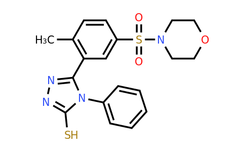 CAS 522624-41-5 | 5-[2-methyl-5-(morpholine-4-sulfonyl)phenyl]-4-phenyl-4H-1,2,4-triazole-3-thiol