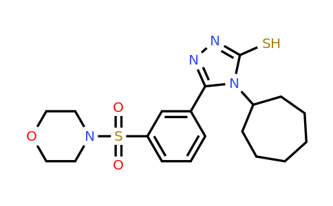 CAS 522624-42-6 | 4-cycloheptyl-5-[3-(morpholine-4-sulfonyl)phenyl]-4H-1,2,4-triazole-3-thiol