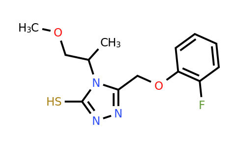 CAS 522624-44-8 | 5-[(2-fluorophenoxy)methyl]-4-(1-methoxypropan-2-yl)-4H-1,2,4-triazole-3-thiol