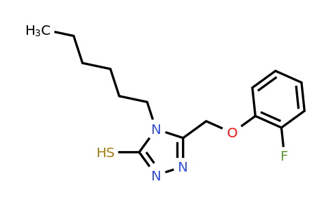 CAS 522624-45-9 | 5-[(2-fluorophenoxy)methyl]-4-hexyl-4H-1,2,4-triazole-3-thiol