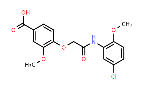 CAS 522624-53-9 | 4-{[(5-chloro-2-methoxyphenyl)carbamoyl]methoxy}-3-methoxybenzoic acid