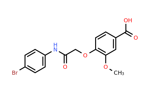 CAS 522624-54-0 | 4-{[(4-bromophenyl)carbamoyl]methoxy}-3-methoxybenzoic acid