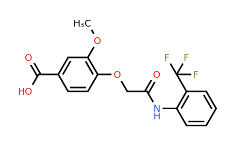 CAS 522624-57-3 | 3-methoxy-4-({[2-(trifluoromethyl)phenyl]carbamoyl}methoxy)benzoic acid