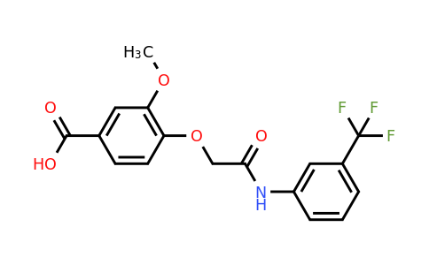 CAS 522624-58-4 | 3-methoxy-4-({[3-(trifluoromethyl)phenyl]carbamoyl}methoxy)benzoic acid