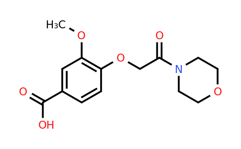 CAS 522624-59-5 | 3-methoxy-4-[2-(morpholin-4-yl)-2-oxoethoxy]benzoic acid